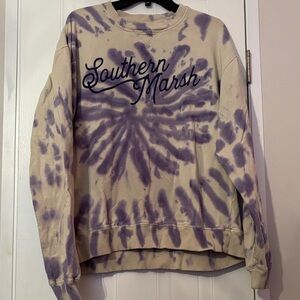 Southern Marsh Purple Tie-Dye Women's Top